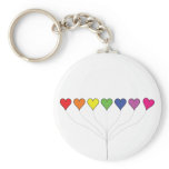 Floating Balloon Hearts - Keychain