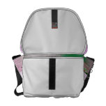 Floating Barge with crane green and purple toned Courier Bag
