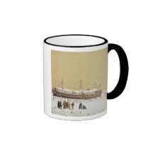 Floating battery La Tonnante in the ice before Kil Mugs