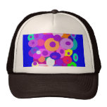 Floating Circles Blue Mesh Hats