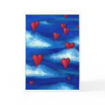 Floating Hearts Greeting Card