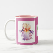 Floating Iris 2 and Orchid Mug
