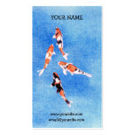 Floating Koi blue Business Card