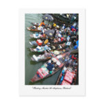 Floating Market At Amphawa, Thailand postcards