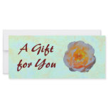 Floating Rose Gift Certificate template rack cards