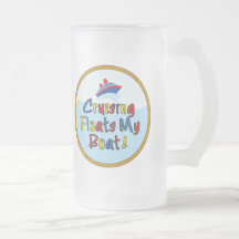 Floats My Boat 3 Frosted Glass Mug