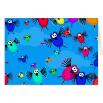 Flock of Birds Greeting Card