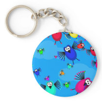 Flock of Birds keychains