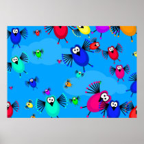 Flock of Birds Poster
