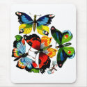 Flock Of Butterflies mousepads