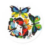 Flock Of Butterflies stickers