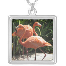 Flock of Flamingos Necklace