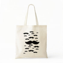 Flock of Moustaches Bag