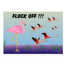 Flock Off ! Post Card