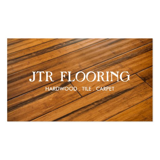 Flooring Hardwood Construction Business Card | Zazzle