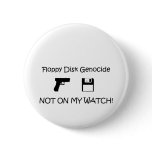 floppy disk! pinback button