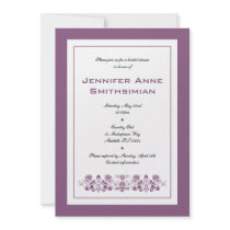 Flora Bee Bridal Shower Invitation