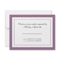 Flora Bee RSVP Card