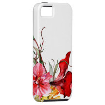 Flora Botanica Bold Watercolor Flowers iPhone 5 Cover