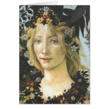 Flora (detail of Primavera), Sandro Botticelli Cards