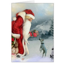 Flora & Father Christmas Greeting Cards