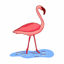 Flora Flamingo Photo Cut Out