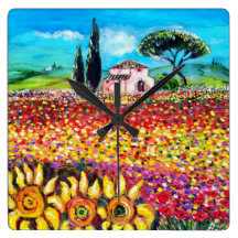FLORA IN TUSCANY/ Fields ,Poppies and Sunflowers