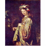Flora (Portrait Of Saskia) As Flora By Rembrandt photo sculptures