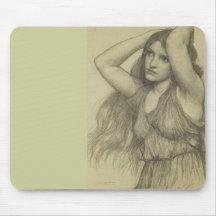 Flora with Long Hair Mousemat