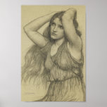 Flora with Long Hair Posters