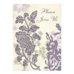 Floral 10th Anniversary Party Invitation Card