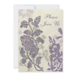 Floral 25th Anniversary Party Invitation Card