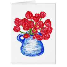 FLORAL 4 GREETING CARD