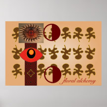 Floral alchemy print