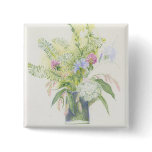 Floral Arrangement Still Life Drawing buttons