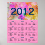 Floral Art Abstract Wall Calendar 2012 Poster posters