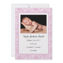 Floral Baby Announcement