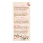 Floral Baptismal Program 2/5 Rack Card Design