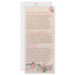 Floral Baptismal Program 2/5 rack cards