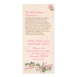 Floral Baptismal Program 5/5 Custom Rack Card