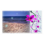 Floral Beach Gift Tag business cards