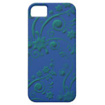 Floral Blue and Green iPhone 5 Case