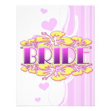 floral bride  wedding shower bridal party fun personalised invites