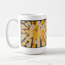 Floral City Scrapers, Abstract Coffee Mug