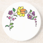Floral coaster flowers design