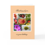 Floral Collage Birthday Card
