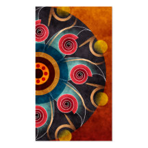 Floral Colour Abstract Vector Art Business Card