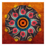 Floral Colour Abstract Vector Art Invitation