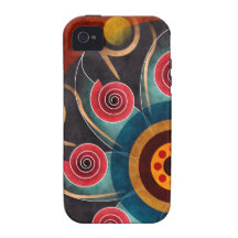 Floral Colour Abstract Vector Art iPhone 4 Vibe Case-Mate iPhone 4 Cover