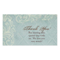 Floral Cottage by the Sea Shell Beachy Wedding Business Card Templates